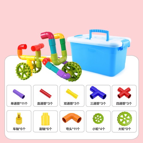 Children's Pipe Building Blocks - DIY Educational Construction Toy for 3+ Years Old