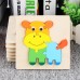 3D Wooden Animal Puzzle - Early Learning Thickened Educational Toy