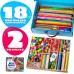 3000 Pcs+ Colorful Arts & Crafts DIY Kit – Pom Poms, Pipe Cleaners, Wooden Beads, Glitter Pom Poms, Googly Eyes for Children's Creative Fun!