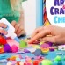 3000 Pcs+ Colorful Arts & Crafts DIY Kit – Pom Poms, Pipe Cleaners, Wooden Beads, Glitter Pom Poms, Googly Eyes for Children's Creative Fun!